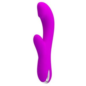 Pretty Love Cornelius Purple – Vibrator Rabbit Waterproof, Functie de incalzire, Punctul G, 21.2 cm, Ø 3.8 cm