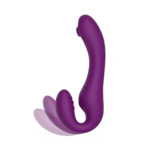 Xocoon Pulse Vibe - Vibrator Strapless Strapon, cu telecomanda, waterproof, pentru cupluri