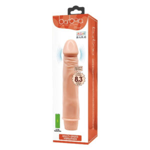 Barbara Dybbuk – Dildo Realistic cu Vibratii, TPR moale, 24 cm, Ø 4.3 cm