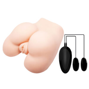 Crazy Bull Exact – Masturbator Realistic Tip Vagin si Anus, cu Vibratii si Telecomanda, TPR Moale, Waterproof