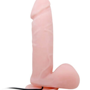 Baile Skin Oliver – Dildo Realistic Vibrator, cu Ventuza, Control prin Telecomanda, TPR moale, Ø 4.4 cm