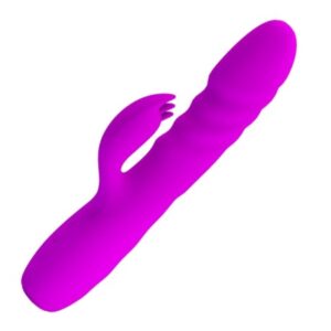 Pretty Love Melanie – Vibrator Rabbit Waterproof, 12 Moduri de Vibratii, Silicon Premium, 20,5 cm, Ø 3,5 cm