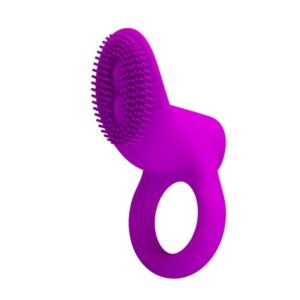 Pretty Love Cobra Purple – Inel Penis cu Vibratie si Stimulare Clitoris, Waterproof