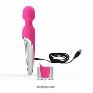 Pretty Love Antony – Vibrator Wand Masaj, Silicon Premium, Functie Incalzire, Ø 4.8 cm