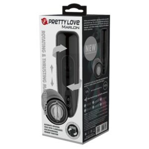 Pretty Love Marlon – Masturbator automat, Memorie integrata, Voce erotica, 10 moduri de vibratii, Silicon Premium