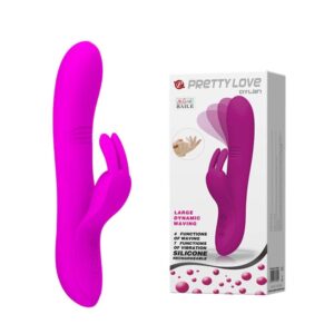 Pretty Love Dylan Purple – Vibrator Rabbit Waterproof, Silicon Premium, 21 cm, Ø 3.5 cm