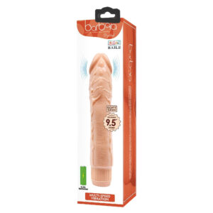 Barbara Dybbuk – Dildo Realistic cu Vibratii, TPR moale, 24 cm, Ø 4.3 cm