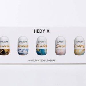 Svakom Hedy X Mixed Textures - Set masturbatoare tip manson, waterproof, 5 buc