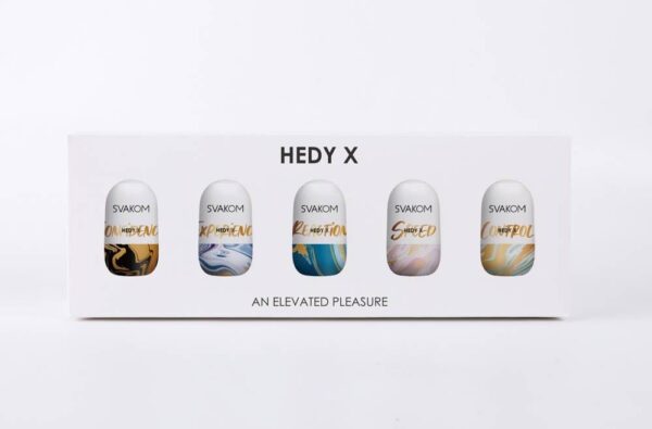 Svakom Hedy X Mixed Textures - Set masturbatoare tip manson, waterproof, 5 buc