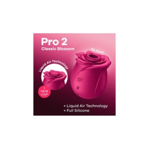 Satisfyer Pro 2 Classic Rose - Vibrator Trandafir, Stimulator Clitoris, waterproof