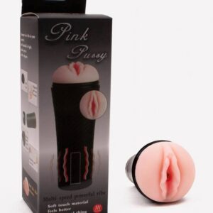 Pink Pussy – Masturbator Realist Tip Vagin, Waterproof, TPR premium, Vibratii multiple