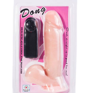 Baile Vibrating – Dildo Vibrator Realistic, Control prin Telecomanda, TPR moale, 20 cm, Ø 4.2 cm