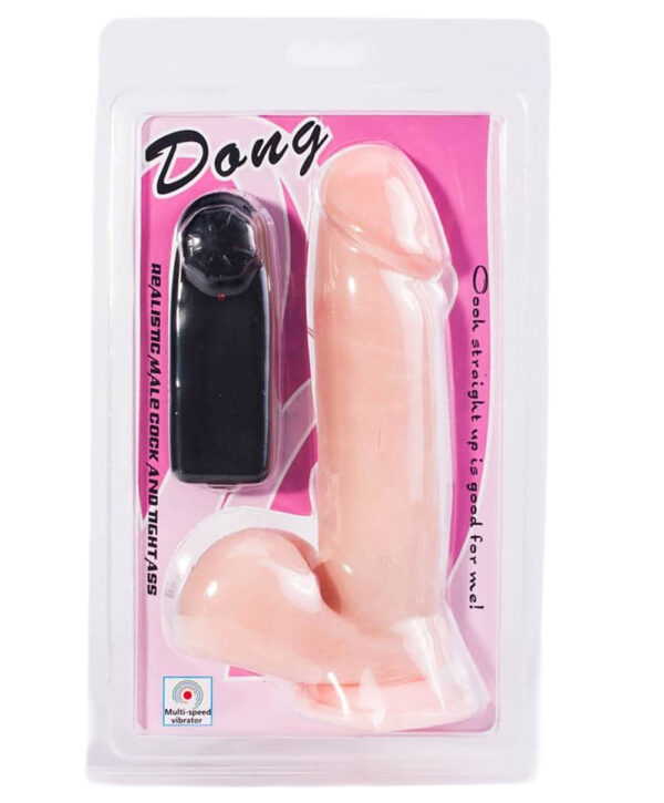 Baile Vibrating – Dildo Vibrator Realistic, Control prin Telecomanda, TPR moale, 20 cm, Ø 4.2 cm