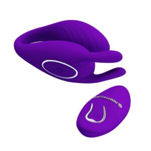 Pretty Love Bill Purple – Vibrator Stimulare Clitoris si Punctul G, Control prin Telecomanda, 11.8,5 cm, Ø 3.2 cm