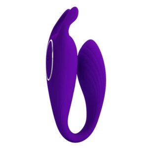 Pretty Love Bill Purple – Vibrator Stimulare Clitoris si Punctul G, Control prin Telecomanda, 11.8,5 cm, Ø 3.2 cm