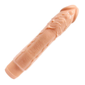 Barbara Dybbuk – Dildo Realistic cu Vibratii, TPR moale, 24 cm, Ø 4.3 cm