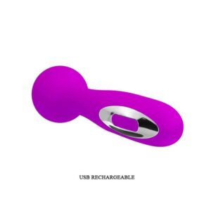 Pretty Love Wade – Vibrator Wand Masaj, Silicon Premium, 12 Functii de Vibratie, Ø 3.1 cm