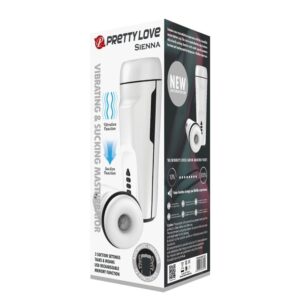 Pretty Love Siena – Masturbator automat, ABS Premium, Memorie Integrata, 12 moduri de vibratii, Suctiune