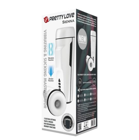 Pretty Love Siena – Masturbator automat, ABS Premium, Memorie Integrata, 12 moduri de vibratii, Suctiune