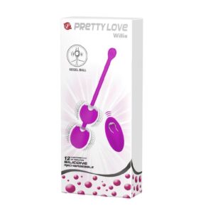 Pretty Love Willie Pink – Bile Exercitii Kegel, cu Telecomanda