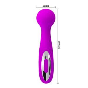 Pretty Love Wade – Vibrator Wand Masaj, Silicon Premium, 12 Functii de Vibratie, Ø 3.1 cm