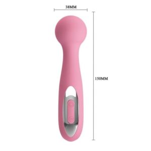 Pretty Love Cornelius – Vibrator Wand Masaj, Silicon Premium, 12 functii de vibratie, Ø 3.8 cm