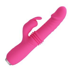 Pretty Love Dorothy Pink – Vibrator Rabbit Waterproof, Silicon Premium, Punctul G, roz, 19.7 cm, Ø 3.3 cm