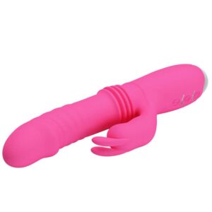 Pretty Love Dorothy Pink – Vibrator Rabbit Waterproof, Silicon Premium, Punctul G, roz, 19.7 cm, Ø 3.3 cm