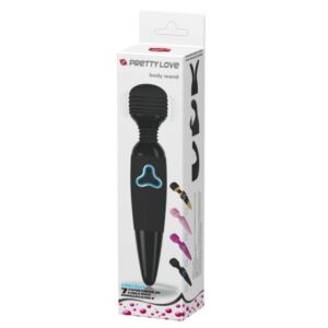 Pretty Love Body Wand Black - Vibrator Wand masaj