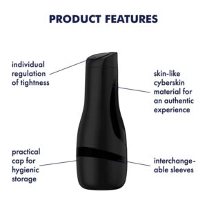Satisfyer Men Classic - Masturbator cu efect suctiune, negru