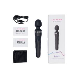 Lovense Domi 2 - Vibrator Wand , Aparat de Masaj cu Smart App, Bluetooth, Music Sync