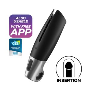 Satisfyer Power Masturbator - Masturbator automat cu vibratii, control prin aplicatie