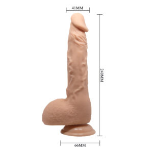Beautiful Jason – Dildo Realistic cu Ventuza, TPR moale, 24 cm, Ø 4.1 cm