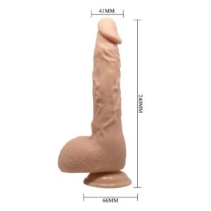 Beautiful Jason – Dildo Realistic cu Ventuza, TPR moale, 24 cm, Ø 4.1 cm