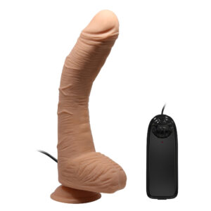 Beautiful Alex – Dildo Vibrator Realistic, cu Ventuza, Control prin Telecomanda, ABS Premium, 28 cm, Ø 5 cm
