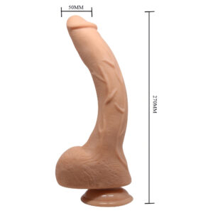 Beautiful Jack – Dildo Vibrator Realistic, cu Ventuza, Control prin Telecomanda, ABS Premium, 27 cm, Ø 5 cm