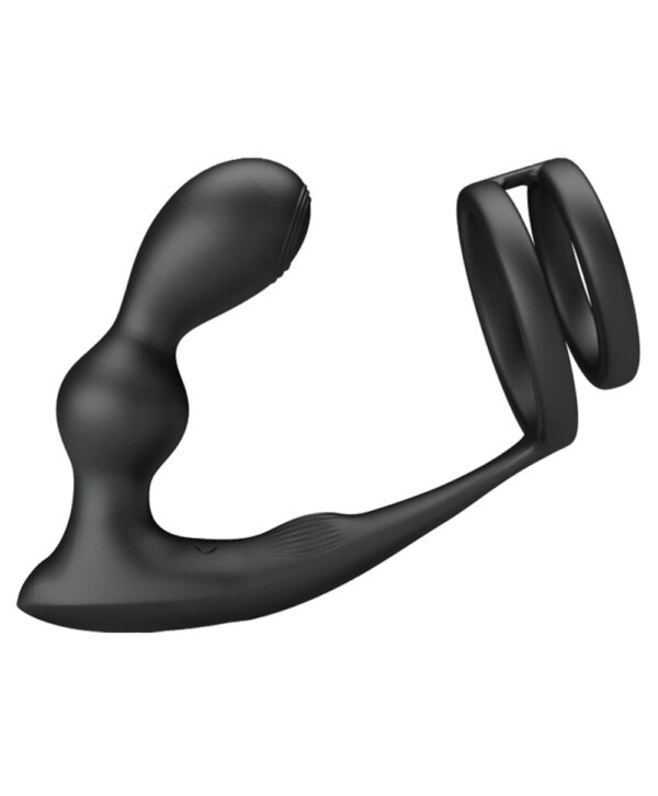 Pretty Love Marshall – Inel Penis cu Stimulator Prostata cu Telecomanda, 12 moduri de Vibratii, Silicon