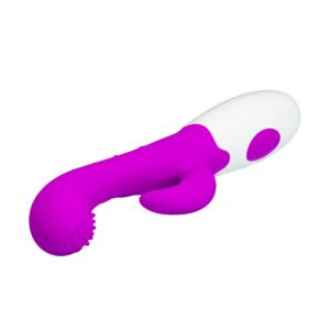 Pretty Love Bruno – Vibrator Rabbit Waterproof, Silicon Premium, 7 Moduri de Vibratii, 20 cm, Ø 3 cm
