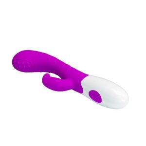 Pretty Love Bruno – Vibrator Rabbit Waterproof, Silicon Premium, 7 Moduri de Vibratii, 20 cm, Ø 3 cm