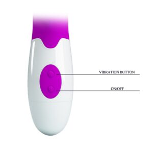Pretty Love Bruno – Vibrator Rabbit Waterproof, Silicon Premium, 7 Moduri de Vibratii, 20 cm, Ø 3 cm