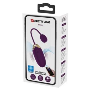 Pretty Love Abner Purple – Ou Vibrator cu Vibratii intense, Control prin Aplicatie, Silicon, Ø 3.3 cm