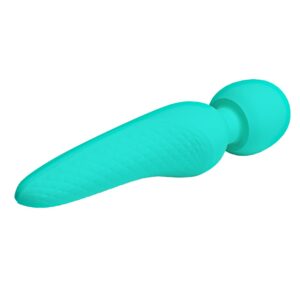 Pretty Love Meredith Green – Vibrator Wand Masaj, Silicon, Waterproof, 21.5 cm, Ø 5 cm