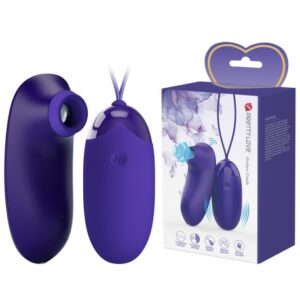 Pretty Love Orthus – Set Mini Vibrator Stimulator Clitoris cu Suctiune si Ou Vibrator cu Telecomanda