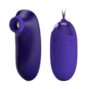 Pretty Love Orthus – Set Mini Vibrator Stimulator Clitoris cu Suctiune si Ou Vibrator cu Telecomanda