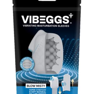 VIBEGGS Blow Misty - Masturbator 2 in 1, Autolubrifiant, cu Vibrator Bullet și Funcție de Stimulator Clitoridian