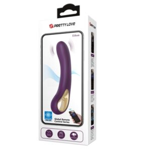 Pretty Love Ethan Purple – Vibrator Punctul G Waterproof, Control prin Aplicatie, Silicon, 20 cm, Ø 3.5 cm