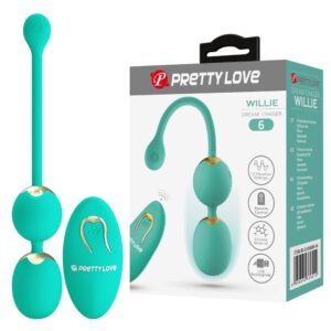 Pretty Love Willie Green – Bile Exercitii Kegel, cu Telecomanda