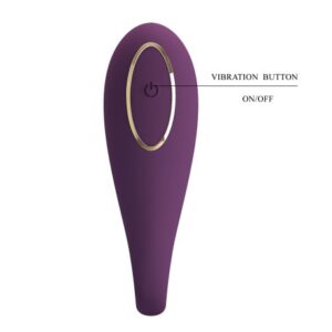 Pretty Love August Purple – Vibrator Stimulare Clitoris si Punctul G, Silicon, Control prin Aplicatie, Mov, Ø 2.7 cm
