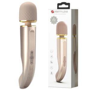 Pretty Love Interesting Massager Gold - Vibrator Wand masaj