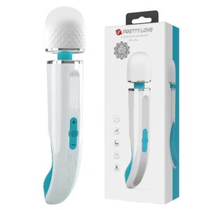 Pretty Love Berlas – Vibrator Wand Masaj, Silicon, Waterproof, 7 Moduri de Vibratii, Ø 5.8 cm